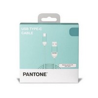 photo USB-C Cable - 3A - 1 Meter - Rubber Cable - Light Blue Cyan 2